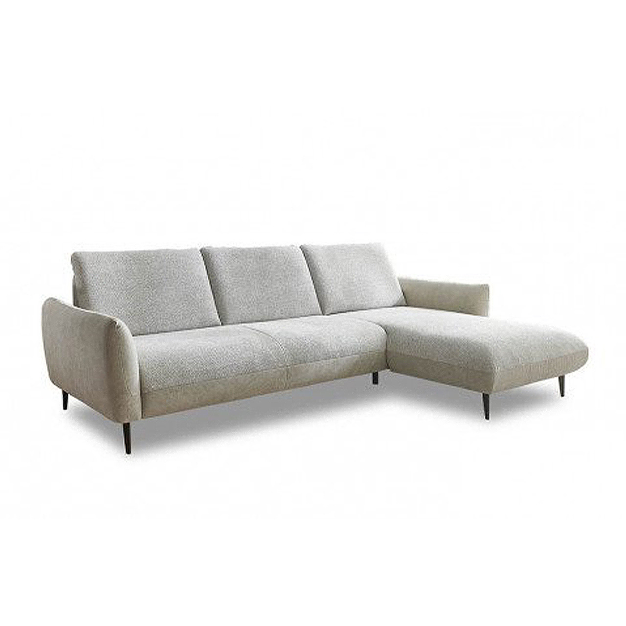 Cord - 3C Sofa Upper Modell: Farbe: Longchair East | links Weiß Candy