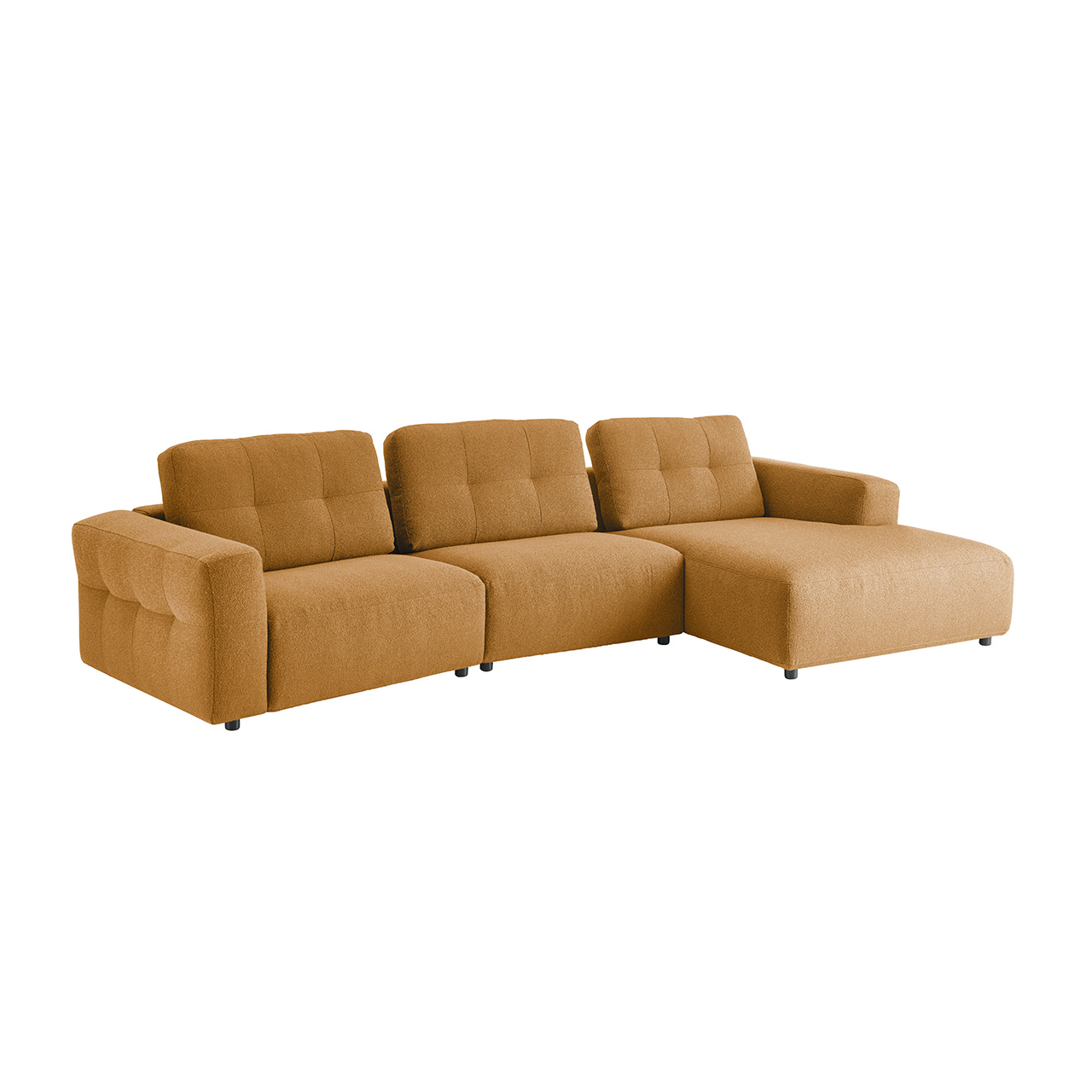 3C Candy Cord Sofa Upper East - Farbe: Weiß | Modell: Longchair links